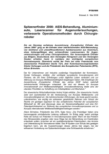 Spitzenerfinder 2008: AIDS-Behandlung, Aluminium