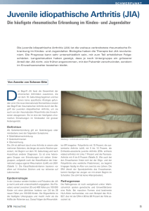 Juvenile idiopathische Arthritis (JIA)