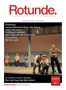 Rotunde September - Oktober 2015 - Pfalztheater