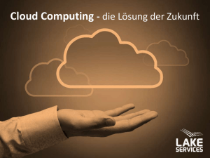 Cloud Computing - Lake Solutions AG