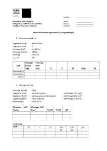 Benzoesäure Gegebener Stoff