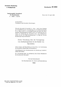 Deutscher Bundestag 4. Wahlperiode Drucksache IV/1192 Zweite