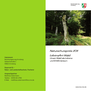 Naturschutzpreis 2011 LebensArt Wald.indd