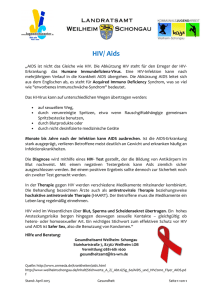 HIV, Aids - Landratsamt Weilheim