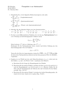 Mathematik I Übungsblatt 4
