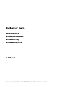 Customer Care - Dr. Michel | Partner