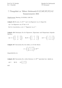 Blatt 7 - Mathematik, TU Dortmund