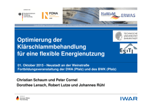 Klärschlamm - Energie Dr. Schaum 01.10.2015