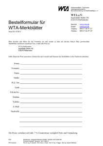 Bestellformular für WTA