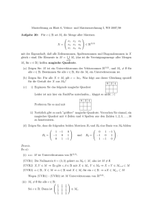 Musterlösung zu Blatt 6, Vektor- und Matrizenrechnung I, WS 2007