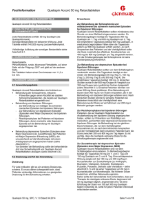 Fachinformation Quetiapin Accord 50 mg Retardtabletten