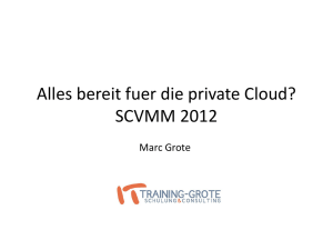 SCVMM 2012 - IT Training Grote