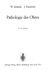 Pathologie des Ohres