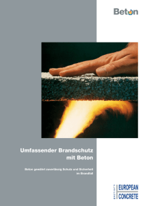 Umfassender Brandschutz mit Beton