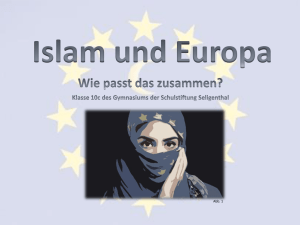 Islam und Europa - Gymnasium Seligenthal