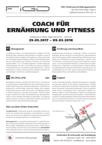 coach für ernährung und fitness - Weiterbildung in Berlin – FiGD