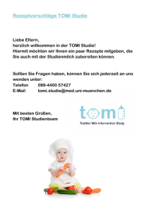 Rezeptvorschläge TOMI Studie