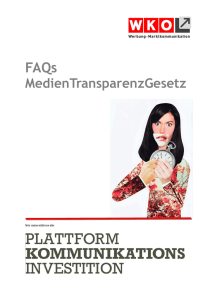 FAQs zum Medientransparenzgesetz PDF