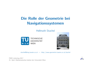 Die Rolle der Geometrie bei Navigationssystemen