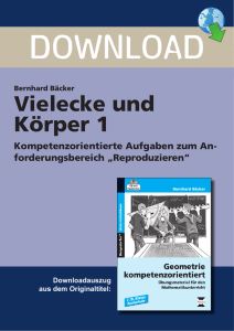 Vielecke und Körper 1