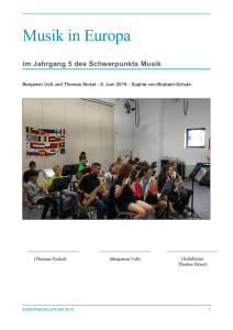 Musik in Europa - Hessische Europaschulen