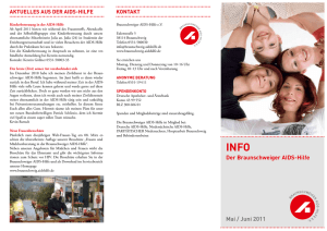 Infobrief Mai/Juni.2011 - Braunschweiger AIDS-Hilfe