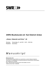 SWR2 Musikstunde mit Karl Dietrich Gräwe