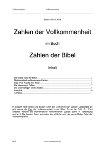 Chronologie der Bibel