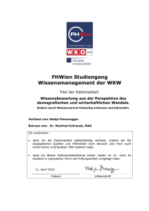 FHWien Studiengang Wissensmanagement der WKW
