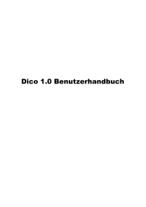 Dico 1.0 Benutzerhandbuch