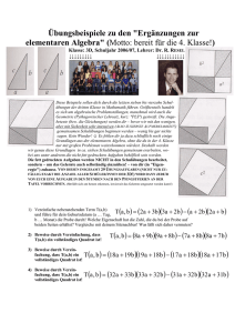 53 Aufgaben zur Elementaren Algebra und Geometrie