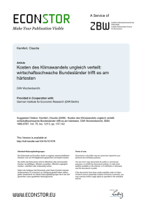 Kosten des Klimawandels ungleich verteilt