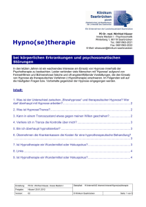 Hypno(se)therapie (2 - Klinikum Saarbrücken