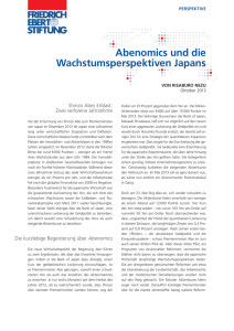 Abenomics und die Wachstumsperspektiven Japans