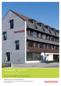 Anlagepolitik – April 2017