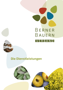 Die Dienstleistungen - Berner Bauern Verband