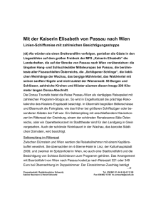 von Passau nach Wien - Redaktionsbüro Schwartz