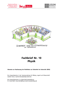Fachbrief Physik 10 Risu - Bildungsserver Berlin
