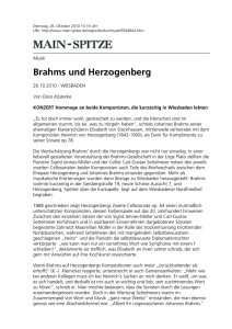 Brahms und Herzogenberg - Heinrich von Herzogenberg