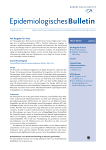 Epidemiologisches Bulletin 14/2013