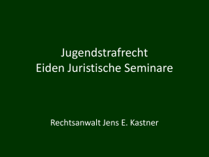 Jugendstrafrecht Betäubungsmittelstrafrecht