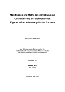 Modifikation und Methodenentwicklung zur Quantifizierung der