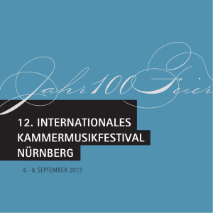 12. internationales kammermusikfestival nürnberg