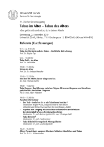 Abstracts/Zusammenfassungen