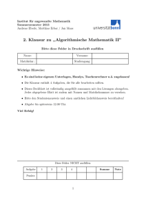 Klausur vom 17.9.2013