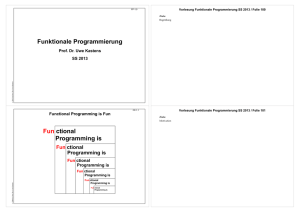 als PDF, 2 Folien/Seite - Fachgebiet Programmiersprachen