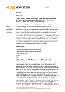 FORUM: QUALITATIVE SOZIALFORSCHUNG SOCIAL RESEARCH