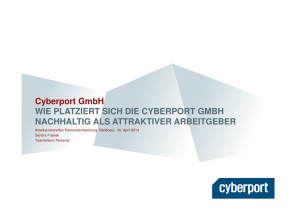 Wie plaziert sich die Cyberport GmbH