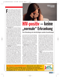 HIV-positiv – keine - Aidshilfe Oberösterreich