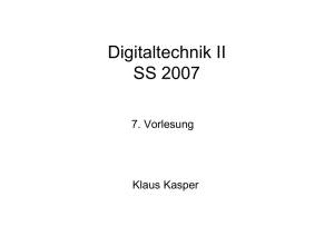 Digitaltechnik II SS 2007